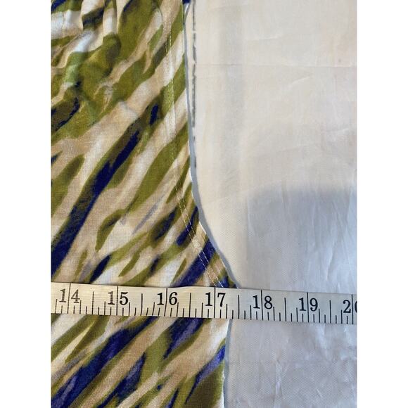Liz Claiborne Blouse Womans Medium Shirt Sleeveless Tank Multi-colored (ff) - Picture 4 of 6